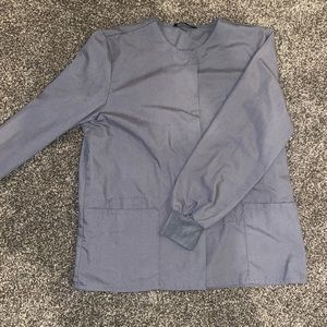 Grey scrub jacket